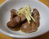 パワー不足な時の　　　鶏レバ＆ハツ煮作り方3写真