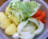 お餅の簡単ポトフ ～時々チーズ入り～作り方1写真