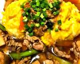 小松菜と豚肉の和風あんかけオムライス作り方13写真