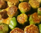 輪切りピーマンの肉詰め 照り焼き味作り方14写真
