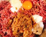 パン粉代わりにごはんでふっくらハンバーグ作り方5写真