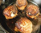 パン粉代わりにごはんでふっくらハンバーグ作り方10写真