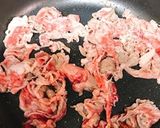 キャベツと牛肉炒め・バター醤油風味作り方3写真