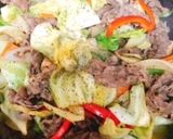 キャベツと牛肉炒め・バター醤油風味作り方7写真