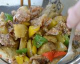 牡蠣と肉と野菜の揚げ煮作り方10写真