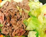 キャベツと牛肉炒め・バター醤油風味作り方6写真