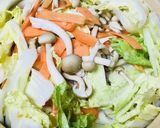 濃厚白湯野菜鍋●こっそりチーズ＆バターで作り方2写真