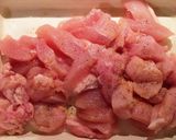 里芋と鶏ムネ肉の時短フライパンカレー☆作り方1写真