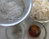 糸蒟蒻ときのこのじゃこカレー炒め作り方1写真
