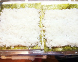 ◇わさび菜とふわふわ卵の牛肉の巻寿司◇作り方7写真