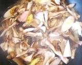せりと舞茸ごぼうの和風パスタ作り方8写真