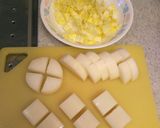 白菜ネギ入りもち巾着作り方1写真