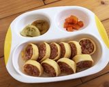 ＊離乳食＊くるくるオムライス作り方8写真