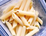 卵、マヨ!ズボラ飯☆カルボナーラ風ペンネ作り方1写真