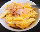 卵、マヨ!ズボラ飯☆カルボナーラ風ペンネ作り方7写真