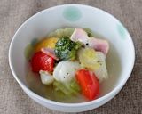 レンジで！とろんとおいしい！簡単餅ポトフ作り方7写真