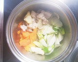 厚揚げと豚肉と根菜のオイスターソース煮作り方1写真