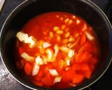 トマトジュースと水煮大豆のスープ作り方2写真