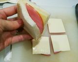 幼児食にも☆ハムチーズのポケットサンド作り方4写真