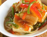 簡単！節約♪甘酢あんかけの揚げ出し豆腐作り方6写真