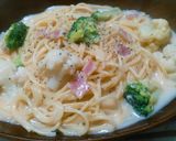 万能シチュールーで簡単クリームパスタ☆作り方4写真