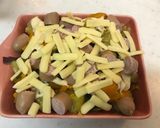 煮物が大変身!かぼちゃウィンナーグラタン作り方1写真