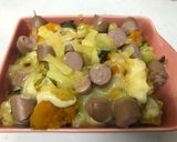煮物が大変身!かぼちゃウィンナーグラタン作り方2写真