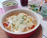鮭とじゃがいもとほうれん草のグラタン作り方14写真