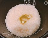 昆布茶の入った、甘～い、さつま芋ごはん！作り方4写真