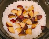 昆布茶の入った、甘～い、さつま芋ごはん！作り方8写真