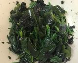 ほうれん草とわかめの韓国海苔和え作り方5写真