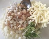 切り餅deふわとろチーズ☆絶品つみれ鍋作り方1写真