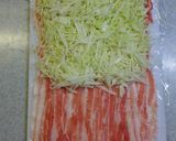 簡単低糖質☆小麦粉不使用のお好み焼き風♪作り方3写真