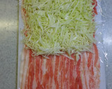 簡単低糖質☆小麦粉不使用のお好み焼き風♪作り方3写真