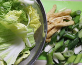 家にあるもので♪白菜長ねぎ油揚げの煮物作り方3写真