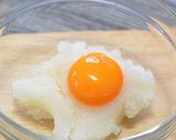 漬けマグロの黄身おろし掛け♪作り方3写真
