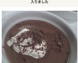 ホイップマリーム on ココアプリン作り方4写真