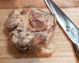 簡単!鶏むね肉のボイル 和風ソース添え作り方3写真