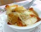 ゆで卵とポテトチップスのチーズ焼き作り方4写真