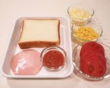 ［ピザトースト ホットサンド ］作り方1写真