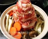簡単なのに本格的！素なし白味噌肉タワー鍋作り方3写真