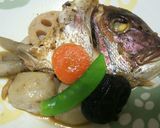 野菜とともに鯛の兜煮作り方7写真