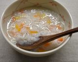 人参と青のり入りしらす粥(離乳食中期~)作り方2写真