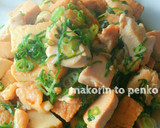簡単！節約＊鶏胸肉と厚揚げのネギ塩炒め作り方7写真