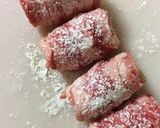 長ネギの牛肉巻き すき焼き味作り方3写真