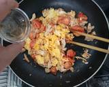 トマトと卵の炒め物（サラダチキン入り）作り方9写真