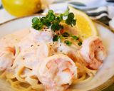 海老たらこレモンクリームパスタ作り方13写真