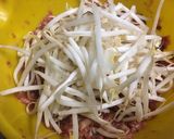 合挽き肉withしいたけ&もやしバーグ作り方2写真
