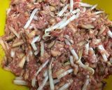合挽き肉withしいたけ&もやしバーグ作り方3写真