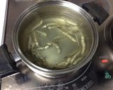 白菜としめじの味噌汁作り方1写真